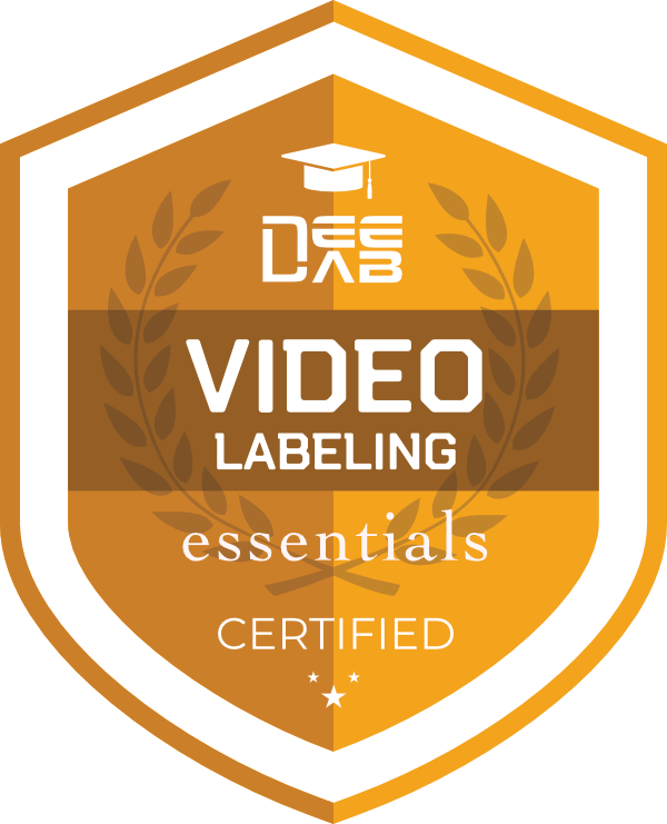 Video Labeling Essentials badge