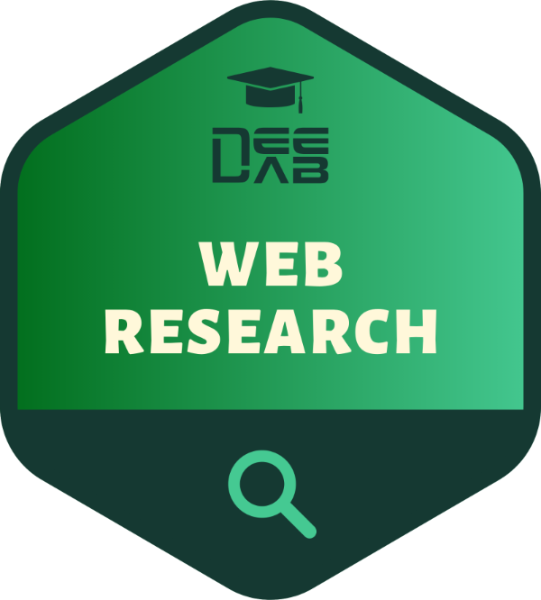 Web Research Foundations badge